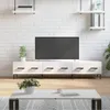 vidaXL TV-Schrank Hochglanz-Weiß 150x36x30 cm Holzwerkstoff Produktbild-Vorschau 2