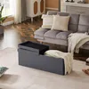 Theo&Cleo Faltbare Sitzbank Sitztruhe 120 L Halbdeckel Produktbild-Vorschau 2