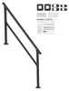 Kit corrimano SucceBuy per scale a 5 gradini, robusto Anteprima dell’immagine prodotto 1