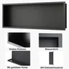 SONNI piatto doccia 90x30x10cm nero mensola da incasso per Anteprima dell’immagine prodotto 4