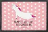 Mr. & Mrs. Panda fußmatte Einhorn Yoga 50 x 75 cm - Rot Produktbild-Vorschau 1