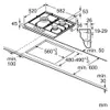 Piano cottura a gas da 60 cm con 3 fuochi, 8000 w Bosch Anteprima dell’immagine prodotto 5