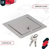 KOTARBAU® Sportello Ispezione Acciaio Inox 10x10 cm Argento Anteprima dell’immagine prodotto 6