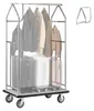 VEVOR Hotel Gepäckwagen, 500 kg Tragfähigkeit, gebürsteter Produktbild-Vorschau 1