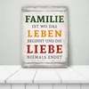 Blechschild - Familie ist Schild Blechschild Produktbild-Vorschau 3