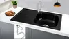 Preero-80x50x18, kuchynský drez čierny z nehrdzavejúcej Náhľad obrázku produktu 1