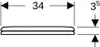 A diagram showing dimensions for a product. Anteprima dell’immagine prodotto
