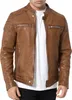 Veste en cuir pour homme Tazzio A803 (cognac, L) Voir les images du produit 1