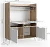 Vicco Biurko sekretarskie Berdi, 110 x 45 cm, Sonoma/Biały Podgląd zdjęcia produktu 3