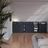 Dachschrägenschrank-Set Vicco Rion Schwarz Beton 2er Set, Produktbild-Vorschau 8