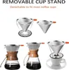Kaffeefilter aus Edelstahl - Wiederverwendbarer 2-in-1 Produktbild-Vorschau 4