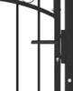 vidaXL Brána do plotu EMMEN s hroty, ocel, 104 x 109,5 cm, Náhled obrázku produktu 3