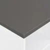 Bartisch Weiß und Anthrazitgrau 60x60x110 cm Produktbild-Vorschau 4