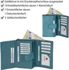 JENNIFER JONES Damen Geldbörse Portemonnaie Türkis (1103) Produktbild-Vorschau 4