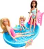 Barbie Pool mit Puppe (mit Pool, Rutsche, Handtuch und Produktbild-Vorschau 6