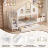 Flieks Etagenbett 90x200cm mit Schubladen, Kinderbett Produktbild-Vorschau 6