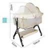 2 in1 Beistellbett Baby,Babybetten Reisebett Babybett Produktbild-Vorschau 7