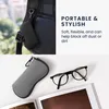 kwmobile Brillenetui aus Neopren in Grau - weiche Tasche Produktbild-Vorschau 6
