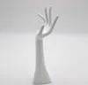 Schmuckhand weiß 34 cm hoch aus Kunstharz für Ketten, Produktbild-Vorschau 1