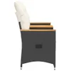 vidaXL Sofa ogrodowa 2-osobowa regulowana ze stolikiem z Podgląd zdjęcia produktu 4