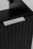 A close-up shot of a black cabinet with a silver handle. Anteprima dell’immagine prodotto