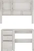 Schreibtisch mit Aufsatz Computertisch Container 118,7cm Produktbild-Vorschau 3
