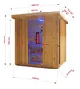 Outdoor Kombination Sauna und Infrarotkabine LAHTI für 4 - Produktbild-Vorschau 1