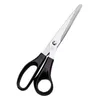 A pair of black-handled scissors on a white background. Produktbild-Vorschau