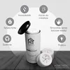 Set di 4 portasciugamani in acciaio inox, bianco, Anteprima dell’immagine prodotto 4