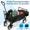Ikodm Bollerwagen Handwagen Transportwagen Faltbar  Produktbild-Vorschau 6