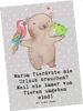 Mr. & Mrs. Panda Postkarte Tierarzt Freude - Grau Pastell - Produktbild-Vorschau 1