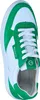 A top-down view of a single white and green sneaker. Produktbild-Vorschau