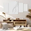 Bild auf Leinwand - Leinwandbild - 4 Teile - Kontur Frau Produktbild-Vorschau 7