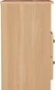 Side view of a wooden nightstand with drawers. Produktbild-Vorschau