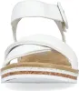 Rieker Damen Keil-Sandaletten Weiß Voir les images du produit 36