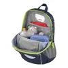 An open backpack with items inside. Produktbild-Vorschau