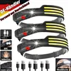 3*LED Stirnlampe, Sensorscheinwerfer USB wiederaufladbar Produktbild-Vorschau 1