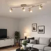 Elegante LED Deckenleuchte mit beweglichen Strahlern Produktbild-Vorschau 2