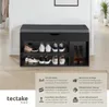 tectake® Schuhbank Natalya 104 x 30 x 49 cm Produktbild-Vorschau 2