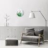 Glasuhr Wanduhr Küchenuhr Echt-Glas 30fi cm Wiese grün Produktbild-Vorschau 4