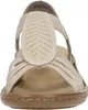 Rieker Damen Schlüpf Sandale mit Stretchriemen beige Produktbild-Vorschau 38