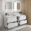 RODAN | Mobile Sottolavabo - Bianco - 140 cm - Con Piano Anteprima dell’immagine prodotto 3