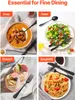 A collage of four images showing different types of meals with cutlery. Náhled obrázku produktu