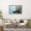 Gerahmtes Poster - Schwarzer Rahmen - Weiß Der Wolf Bild - Produktbild-Vorschau 6