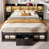 Merax platformbed 140x200 cm, tweepersoonsbed met 3 lades, Productafbeelding-voorbeeld 3