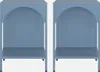 Two identical blue nightstands are shown side-by-side against a white background. Produktbild-Vorschau