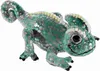 A plush toy chameleon with green and silver sequins, and yellow and white accents along its back and head. Produktbild-Vorschau