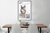MuchoWow® Gerahmtes Poster Sibirischer Husky im Schnee Produktbild-Vorschau 3