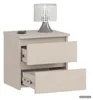 Nachttisch CL2 Kaschmir 40 cm 2 Schubladen Front Kaschmir Produktbild-Vorschau 2