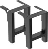 Set di 2 tubi quadrati 30x43 cm verniciati a polvere nera Anteprima dell’immagine prodotto 10